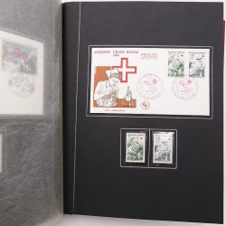 Collection historique de timbres de France 1964-1966 complet en un album.