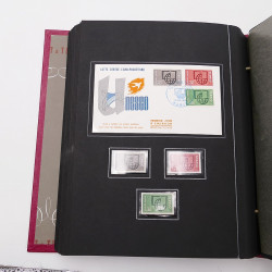 Collection historique de timbres de France 1964-1966 complet en un album.