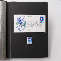 Collection historique de timbres de France 1967-1969 en un album.