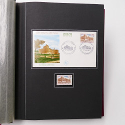 Collection historique de timbres de France 1967-1969 en un album.