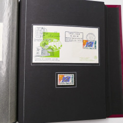 Collection historique de timbres de France 1967-1969 en un album.