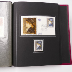 Collection historique de timbres de France 1967-1969 en un album.