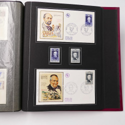 Collection historique de timbres de France 1967-1969 en un album.