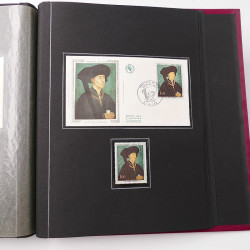 Collection historique de timbres de France 1967-1969 en un album.