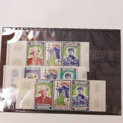 Lot de timbres de Cameroun Français neufs et oblitérés en deux albums.