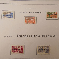 Lot de timbres de Cameroun Français neufs et oblitérés en deux albums.