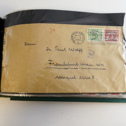 Lot de lettres, entiers postaux de colonies françaises et monde en un album.