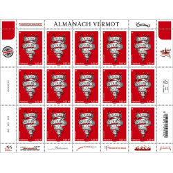 Timbre Almanach Vermot en feuillet de France N°F209 neuf**.