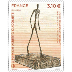 Timbre Alberto Giacometti en feuillet de France N°F210 neuf**.