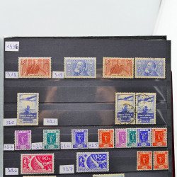 Collection de timbres de France 1849-1943 neufs et oblitérés en un album.