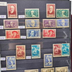 Collection de timbres de France 1849-1943 neufs et oblitérés en un album.