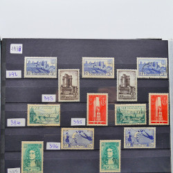 Collection de timbres de France 1849-1943 neufs et oblitérés en un album.