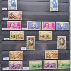 Collection de timbres de France 1849-1943 neufs et oblitérés en un album.
