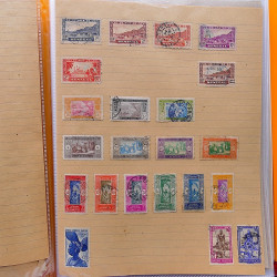 Lot de timbres d'anciennes colonies françaises neufs et oblitérés.