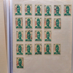 Lot de timbres d'anciennes colonies françaises neufs et oblitérés.