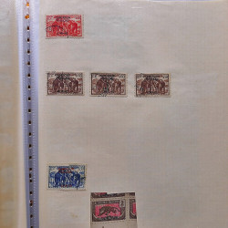 Lot de timbres d'anciennes colonies françaises neufs et oblitérés.