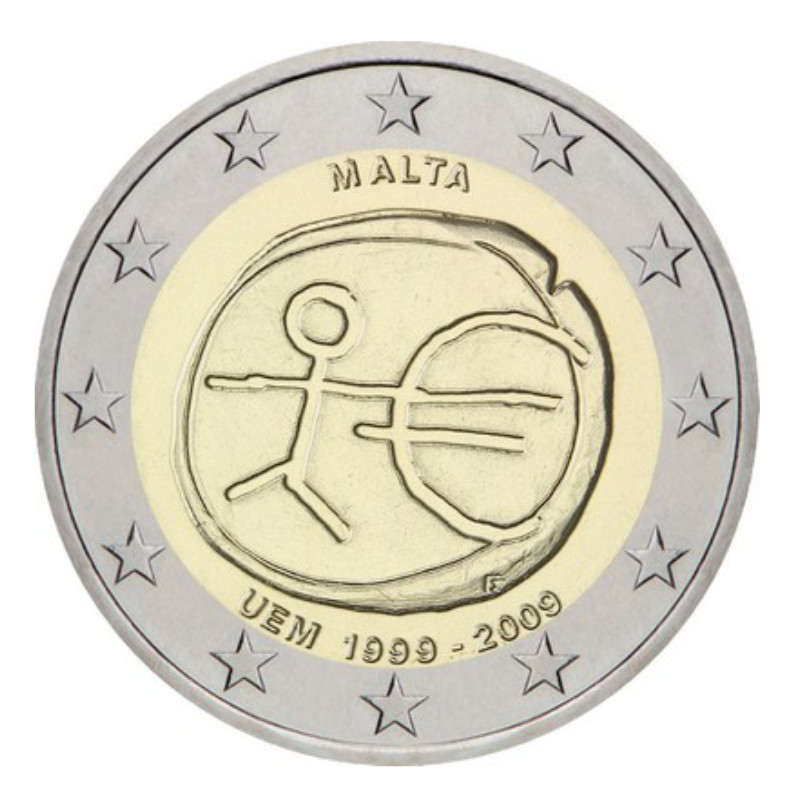 2 euros commémorative Malte 2009 - UEM.