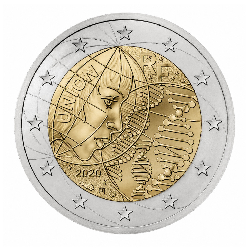 2 euros commémorative France 2020 UNC - Recherche médicale.