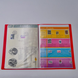 Vrac philatélique de timbres du monde neufs et oblitérés en un carton.