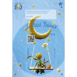 Feuillet crypto NFTimbre8.3 Le Petit Prince et la balançoire.