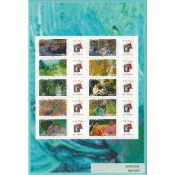 Feuillet de 10 timbres personnalisés Les impressionnistes N°3866B.