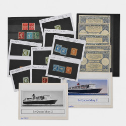 Vrac philatélique de timbres du monde neufs et oblitérés en un carton.