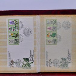 Vrac philatélique de timbres du monde neufs et oblitérés en un carton.