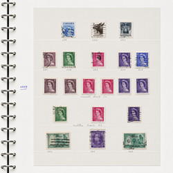 Collection timbres de Canada 1870-1992 neufs et oblitérés en un album.
