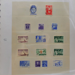 Collection timbres de Canada 1870-1992 neufs et oblitérés en un album.