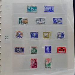 Collection timbres de Canada 1870-1992 neufs et oblitérés en un album.