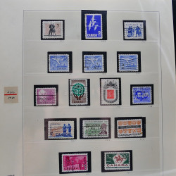 Collection timbres de Canada 1870-1992 neufs et oblitérés en un album.