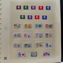 Collection timbres de Canada 1870-1992 neufs et oblitérés en un album.