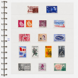 Collection timbres de Canada 1870-1992 neufs et oblitérés en un album.