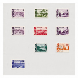 Collection timbres de Canada 1870-1992 neufs et oblitérés en un album.