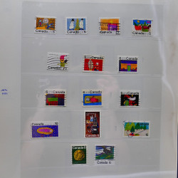 Collection timbres de Canada 1870-1992 neufs et oblitérés en un album.