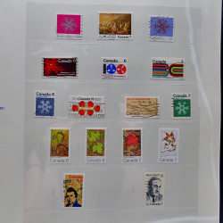 Collection timbres de Canada 1870-1992 neufs et oblitérés en un album.