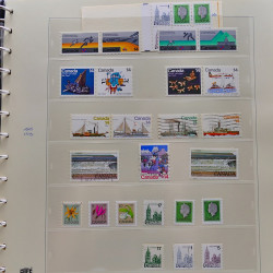 Collection timbres de Canada 1870-1992 neufs et oblitérés en un album.