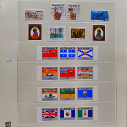 Collection timbres de Canada 1870-1992 neufs et oblitérés en un album.