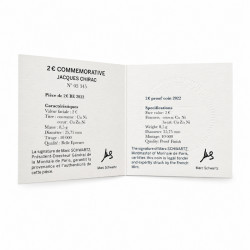 2 euros commémorative France 2022 - Jacques Chirac en coffret BE.