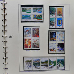 Collection timbres de Canada 1991-1999 neufs en album SAFE.