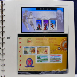 Collection timbres de Canada 1991-1999 neufs en album SAFE.