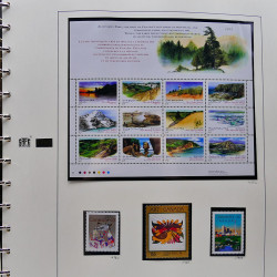 Collection timbres de Canada 1991-1999 neufs en album SAFE.