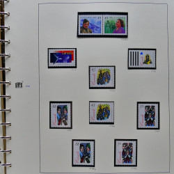Collection timbres de Canada 1991-1999 neufs en album SAFE.