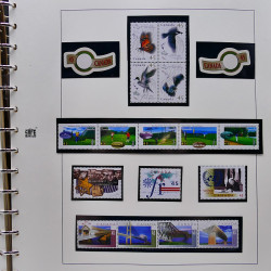 Collection timbres de Canada 1991-1999 neufs en album SAFE.