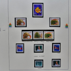 Collection timbres de Canada 1991-1999 neufs en album SAFE.