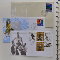 Collection timbres de Canada 1991-1999 neufs en album SAFE.