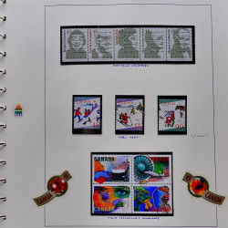 Collection timbres de Canada 1991-1999 neufs en album SAFE.