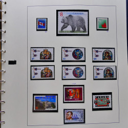 Collection timbres de Canada 1991-1999 neufs en album SAFE.