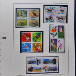Collection timbres de Canada 1991-1999 neufs en album SAFE.