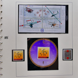 Collection timbres de Canada 1991-1999 neufs en album SAFE.